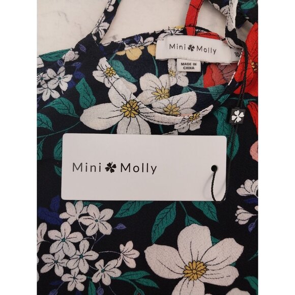 NWT Mini Molly Girls Floral Spaghetti Strap Camisole Shirt Sz 10/12 - Picture 5 of 8